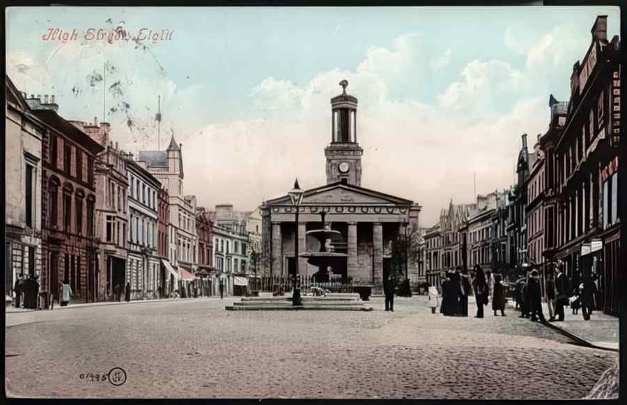 High Street Road Uk Shi19940 Vintage A4 Photo Print