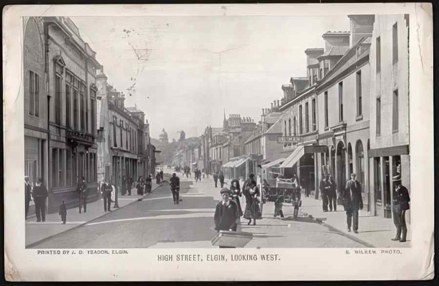 High Street Road Uk Shi20543 Vintage A4 Photo Print