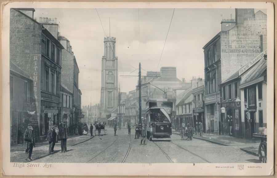 High Street Road Uk Slo17379 Vintage A4 Photo Print