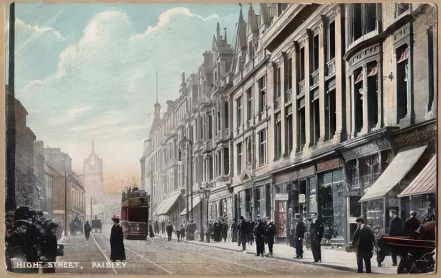 High Street Road Uk Slo17380 Vintage A4 Photo Print