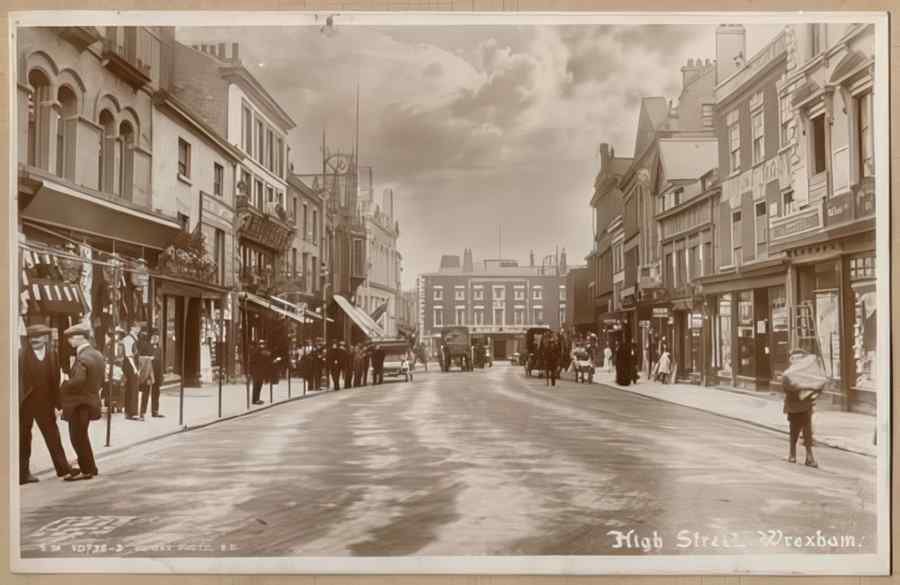 High Street Road Uk Wal11583 Vintage A4 Photo Print