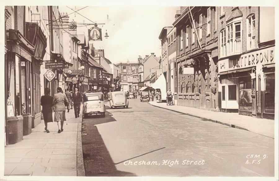 High Street Road Uk Z0013 Vintage A4 Photo Print
