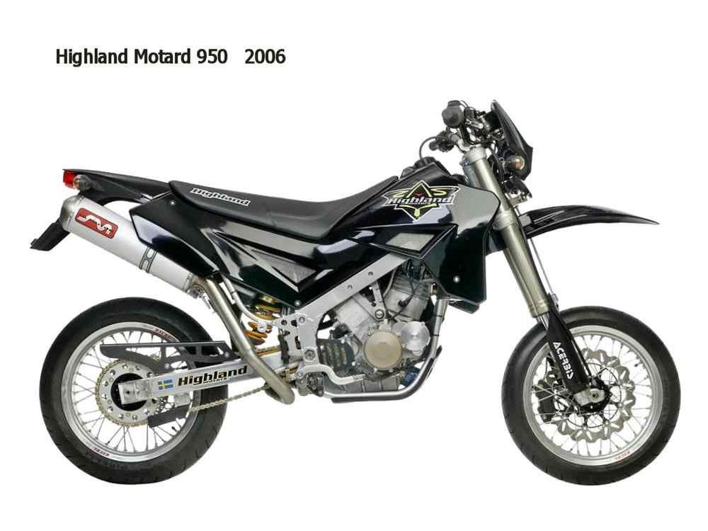 Highland Motard 950 2006 motorbike A4 Photo Print