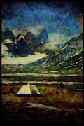 Hiking 267007 Mt. Asgaard, Auyuittug A4 Limited Edition Watercolour Print