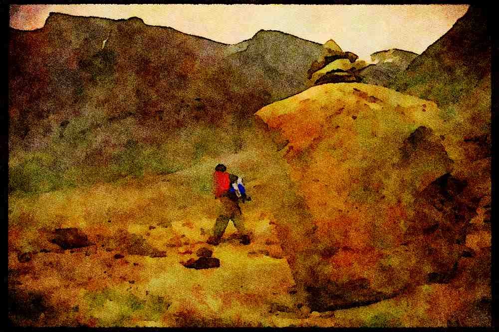 Hiking 267019 Auyuittug A4 Limited Edition Watercolour Print