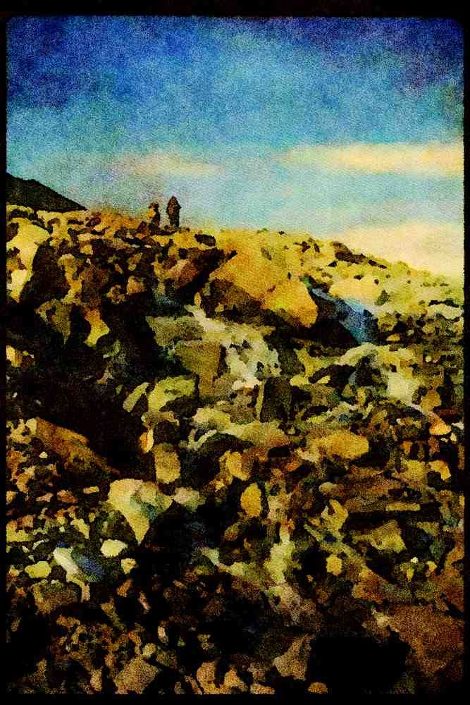 Hiking 267031 Tundra, Ellesmere A4 Limited Edition Watercolour Print