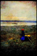 Hiking 267034 Lake Hazen, Ellesmere A4 Limited Edition Watercolour Print
