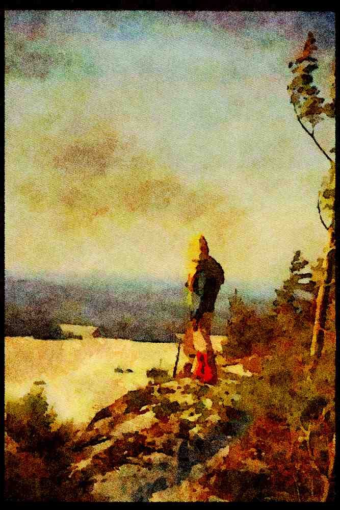 Hiking 267035 Pukaskwa National Park A4 Limited Edition Watercolour Print
