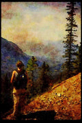 Hiking 267036 Banff National Park A4 Limited Edition Watercolour Print