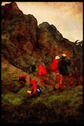 Hiking 267052 Mt. Hoge, Yukon A4 Limited Edition Watercolour Print