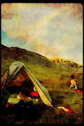 Hiking 267053 Alpine Camp, Yukon A4 Limited Edition Watercolour Print