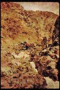 Hiking 267055 Creek Leap, Kluane Park A4 Limited Edition Watercolour Print