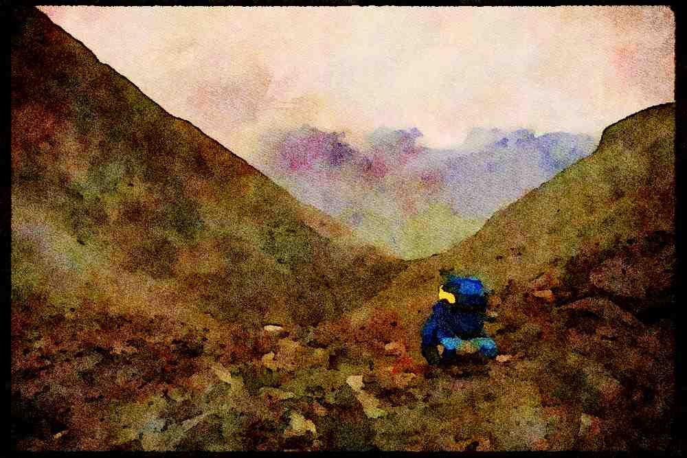 Hiking 267062 Yukon Hiker A4 Limited Edition Watercolour Print