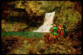 Hiking 267087 Marengo Falls, Nahanni Park A4 Limited Edition Watercolour Print