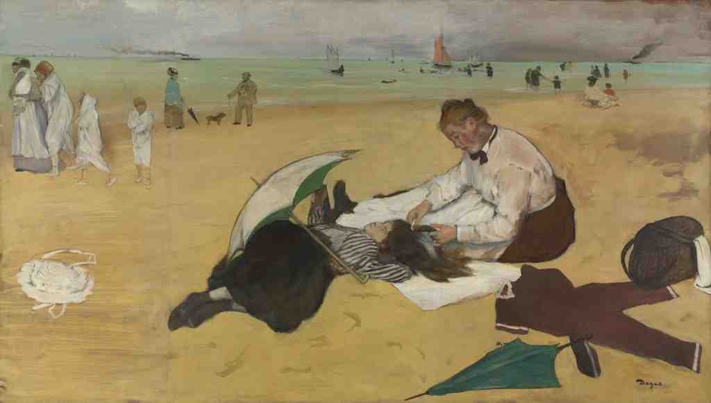 Hilaire Germain Edgar Degas Beach Scene A4 Photo Print
