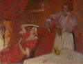 Hilaire Germain Edgar Degas Combing The Hair (La Coiffure) A4 Photo Print