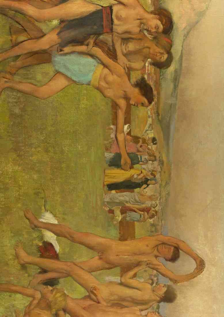 Hilaire Germain Edgar Degas Young Spartans Exercising CROP A4 Photo Print