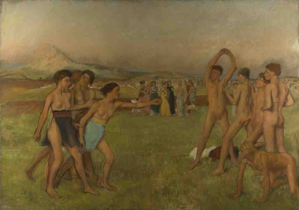 Hilaire Germain Edgar Degas Young Spartans Exercising A4 Photo Print