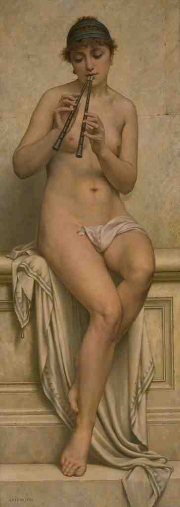 Hill Arthur Naked Piper Art A4 Photo Print