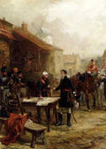 Hillingford Robert Alexander Wellington And Blucher Meeting Before The Battle Of Waterloo A4 Photo Print