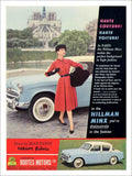 Hillman Minx Car Advert 1950s Vintage Retro Advert Poster A4 Photo Print