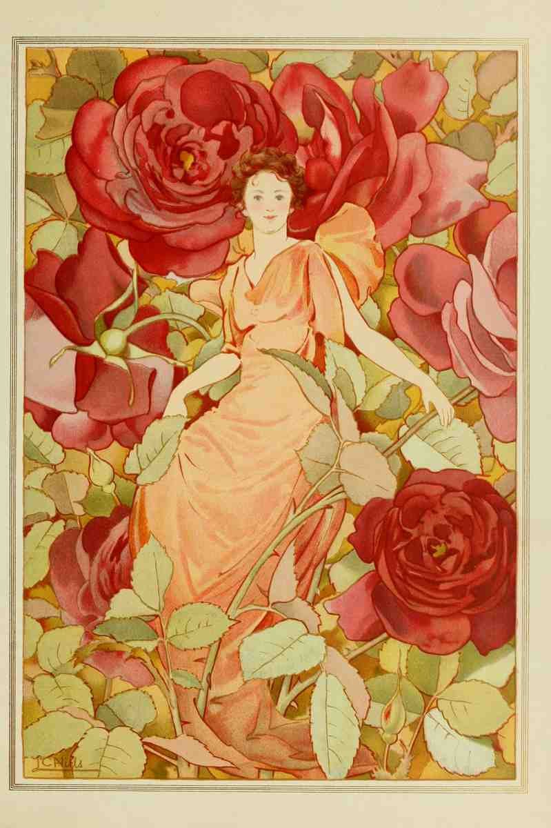 Hills Laura C 1859 1952 Dream Roses 1897 2 A4 Photo Print