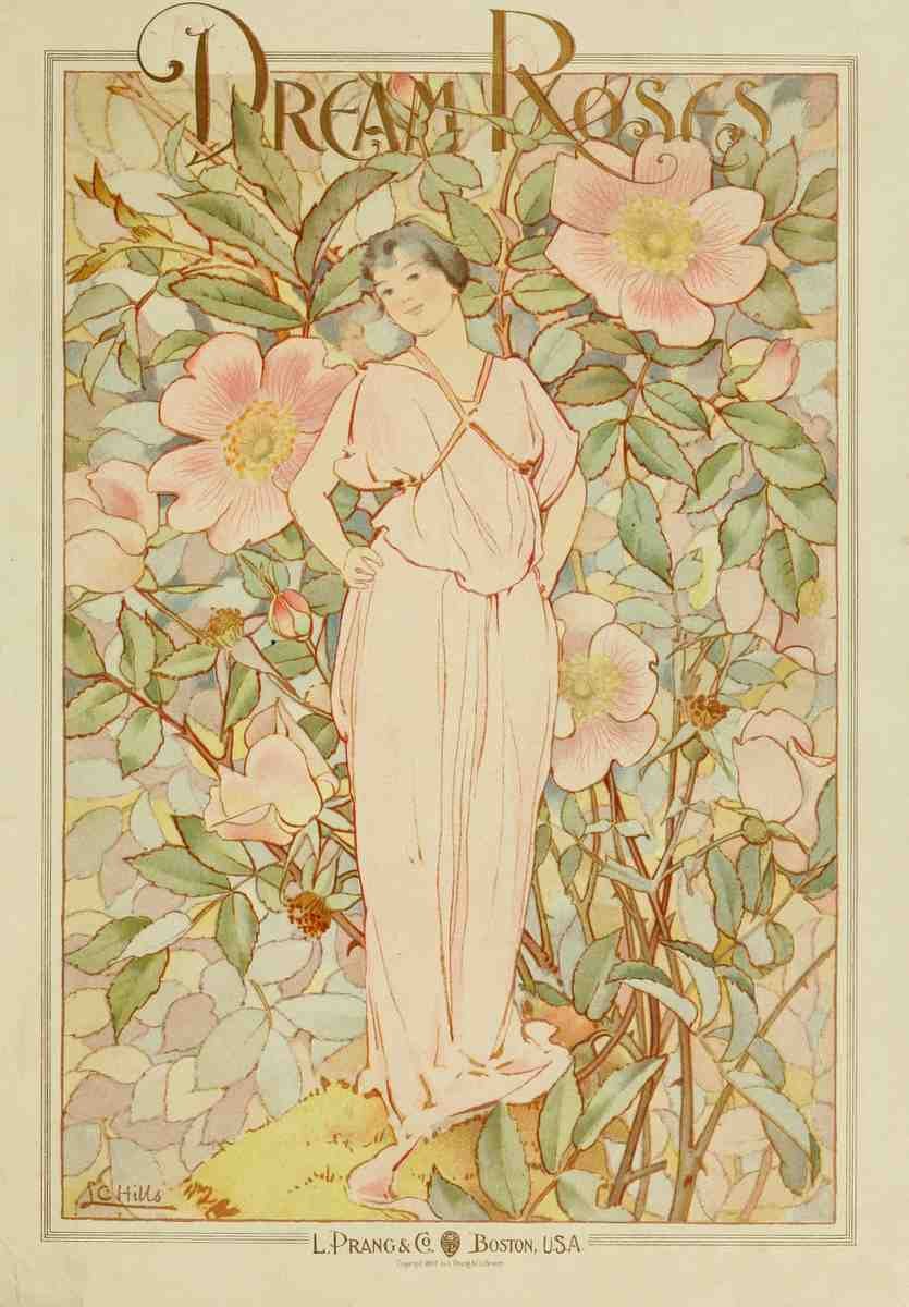 Hills Laura C 1859 1952 Dream Roses 1897 3 A4 Photo Print