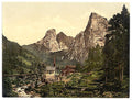 Hinterbarenbad Upper Bavaria Vintage A4 Photo Print