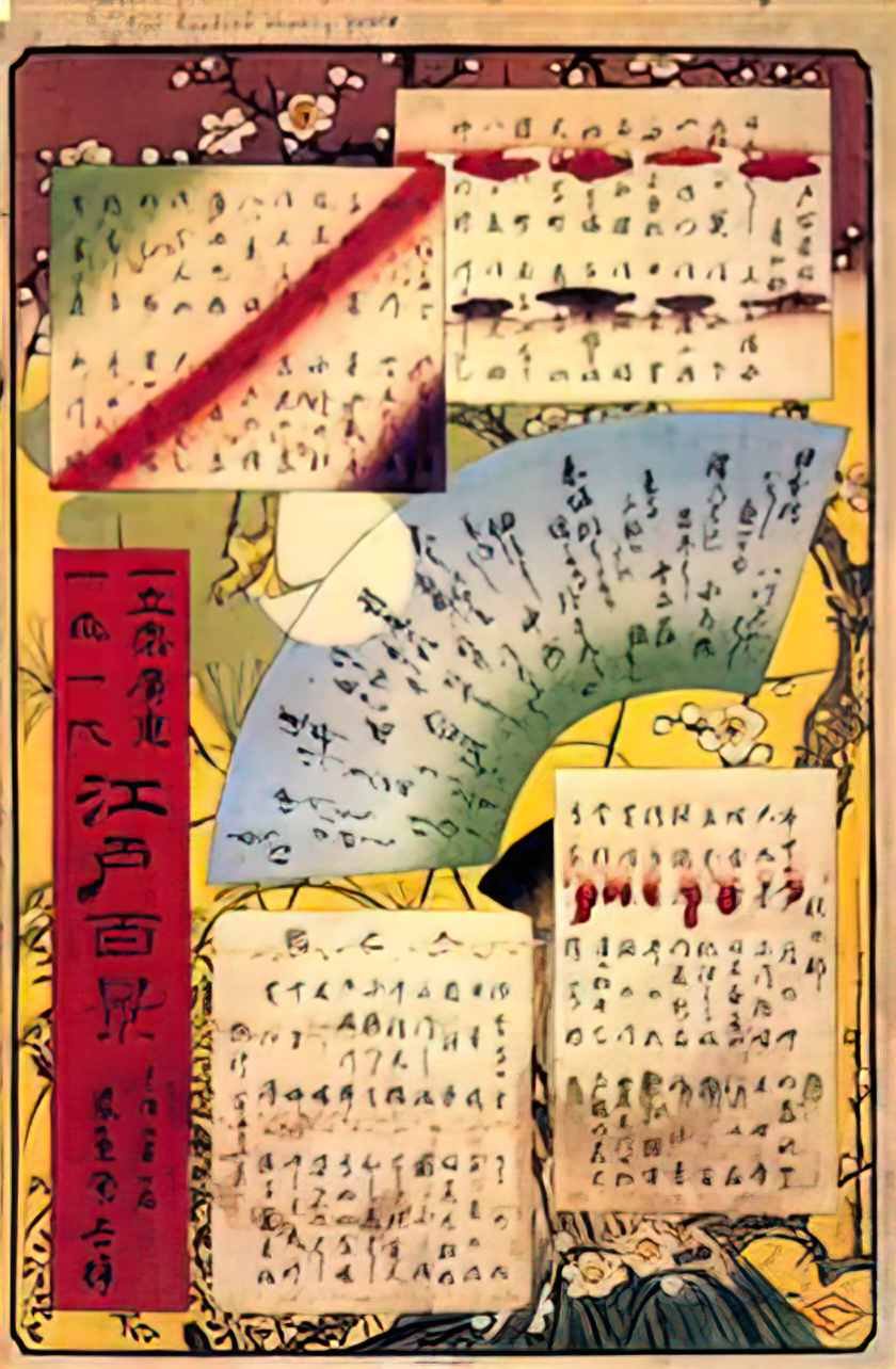 Hiroshige 0 table of contents Art A4 Photo Print