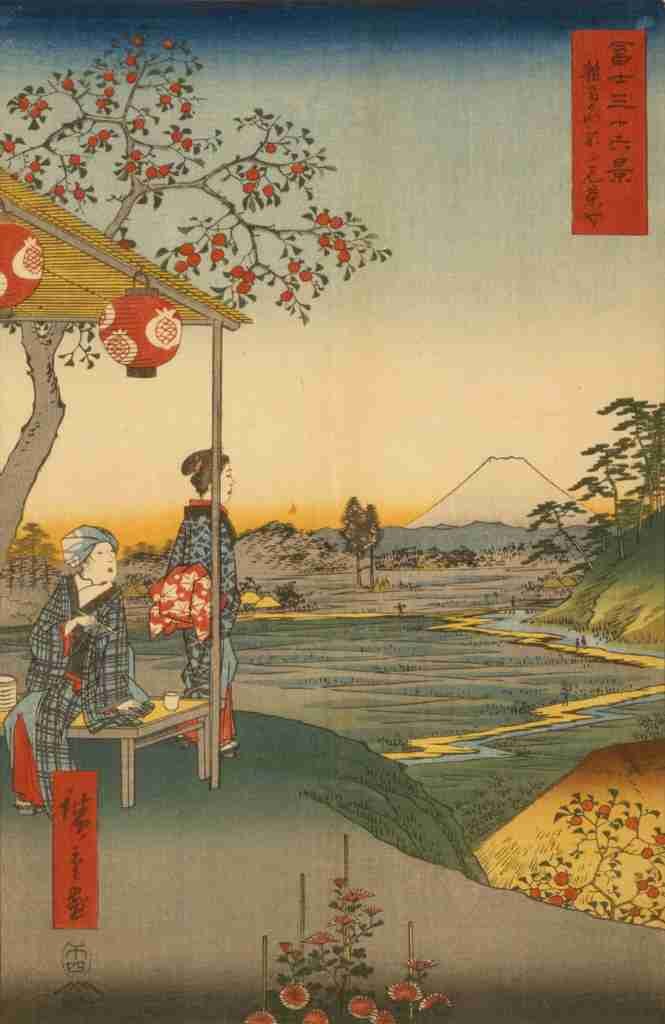 Hiroshige Ando 1797 1858 Zoushigaya fujimi chaya 1858 A4 Photo Print