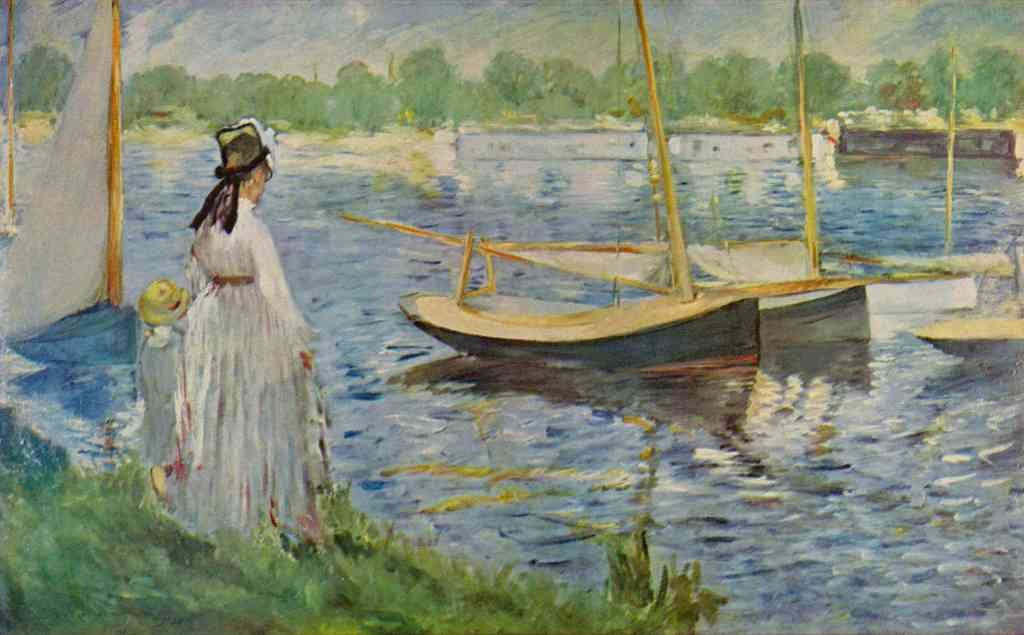 His Embankment At Argenteuil Manet A4 Photo Print