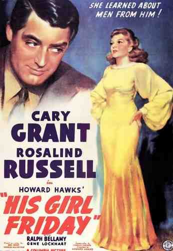  His Girl Friday 01 film star poster A4 Photo Print
