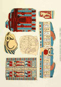 History of Egypt 1901 Decorated wrappings from a mummy A4 Photo Print