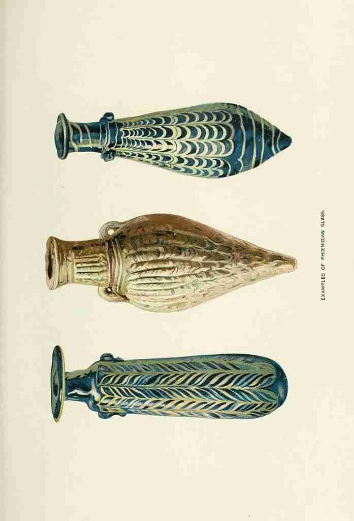 History of Egypt 1904 Examples of Phoenician glass A4 Photo Print