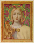 Hitchcock George 1850 1913 Magazine of Art 1898 St Caecilia A4 Photo Print