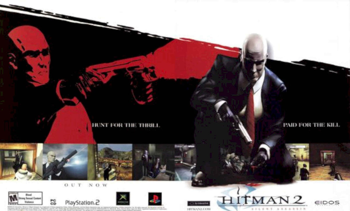 Hitman Silent Assassin 2 Vintage Retro Advert Poster A4 Photo Print