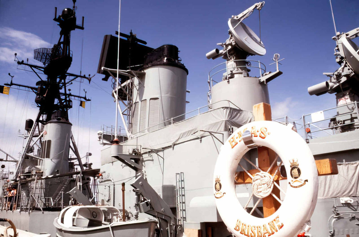 Hmas Brisbane D41 5 A4 Photo Print