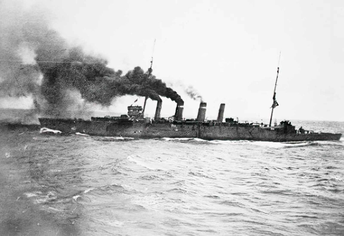 Hmas Sydney 1913 Light Cruiser Australia A4 Photo Print