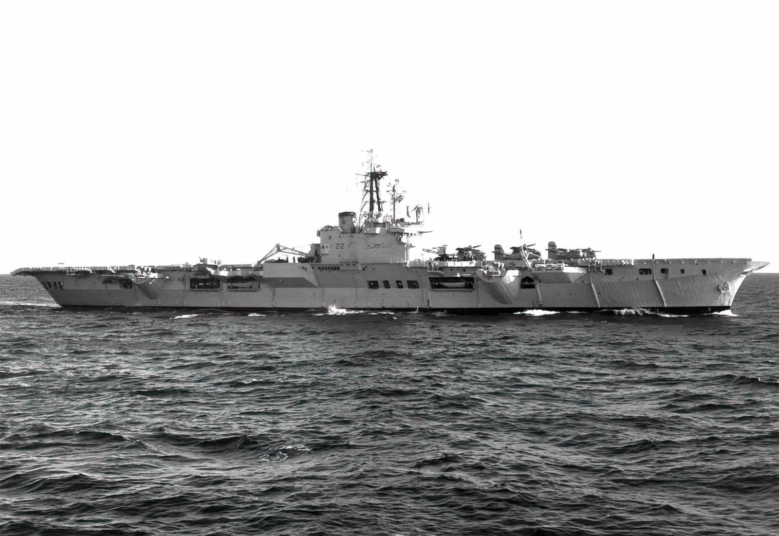 Hmcs Bonaventure Aircraft Carrier Canada A4 Photo Print