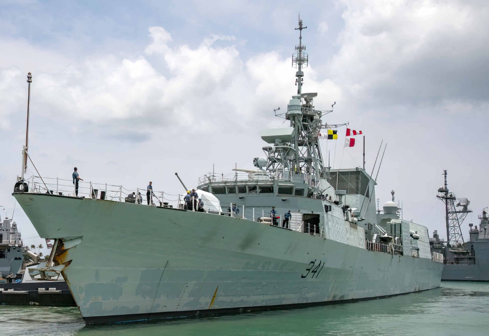 Hmcs Ottawa Ffh341 Frigate Warship Canadian Navy A4 Photo Print