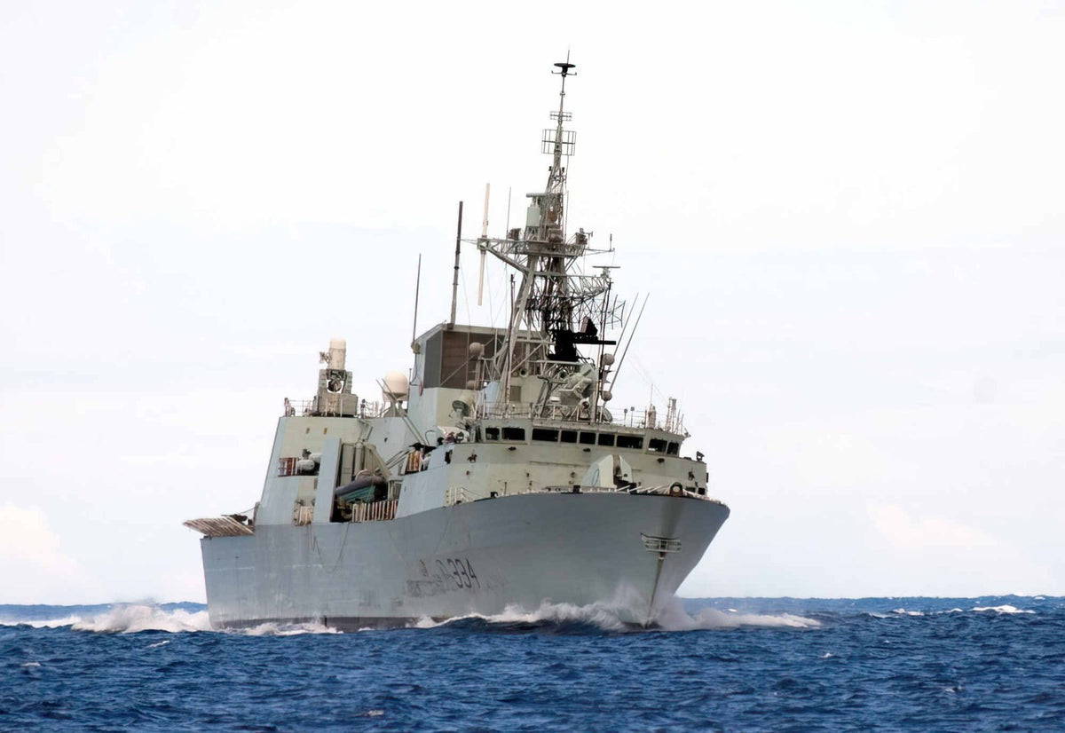Hmcs Regina Ffh334 Frigate Warship Canadian Navy A4 Photo Print