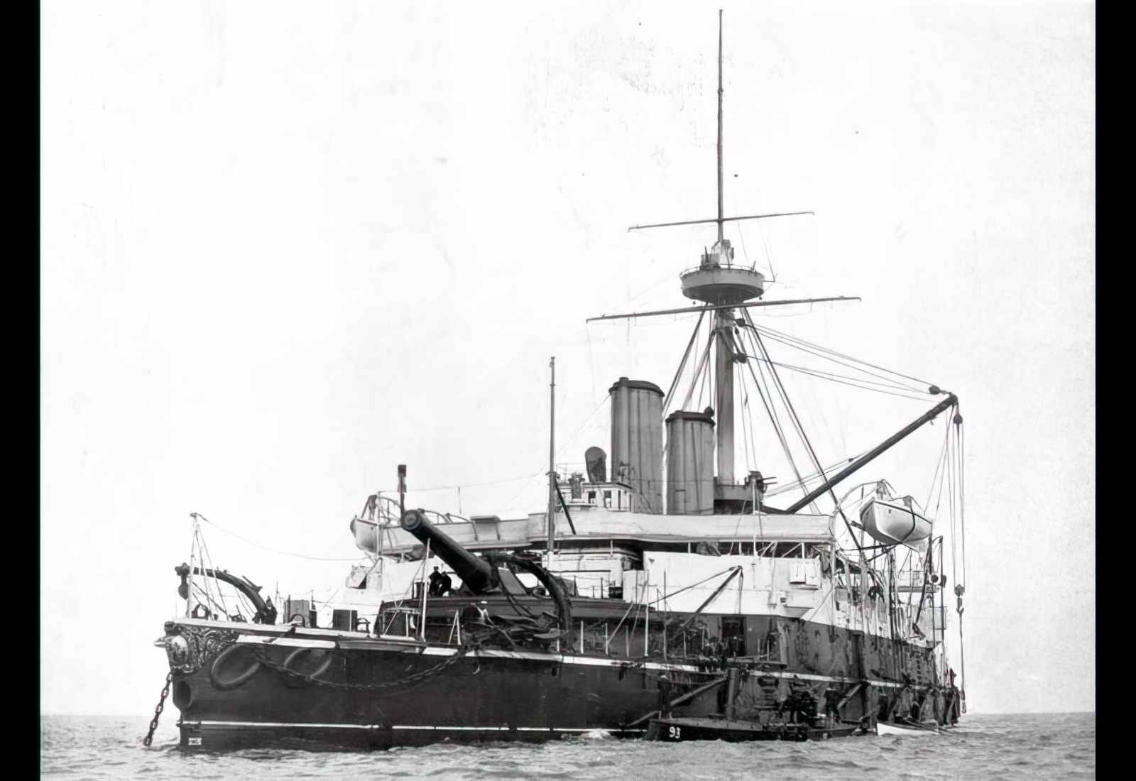 Hms Benbow Battleship 1885 United Kingdom A4 Photo Print