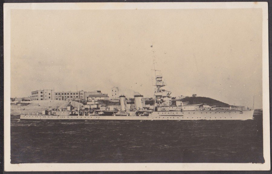 Hms Coventry Rear Admiral Mead 1926 Mediterranean Vintage A4 Photo Print