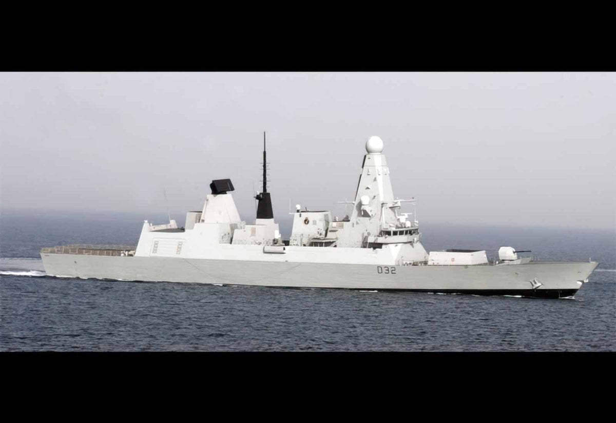 Hms Daring D32 A4 Photo Print