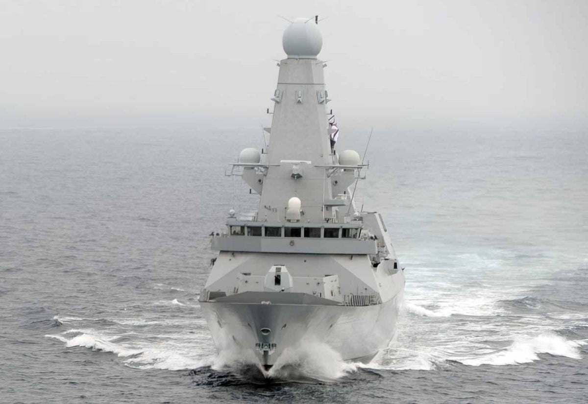 Hms Dauntless D33 4 A4 Photo Print
