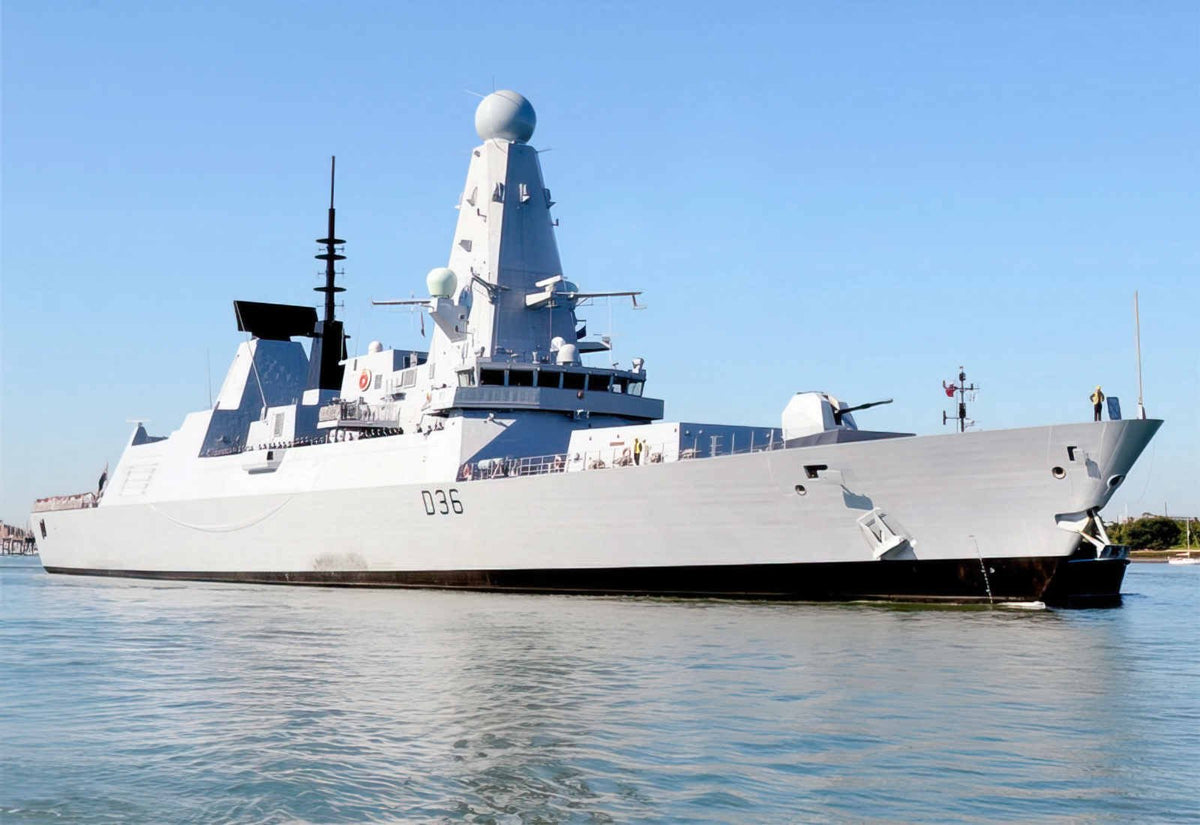 Hms Defender D36 A4 Photo Print