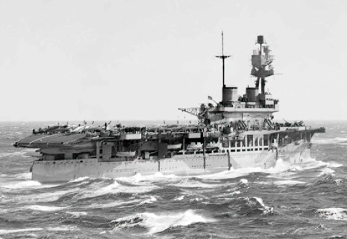 Hms Eagle Aircraft Carrier 1924 A4 Photo Print