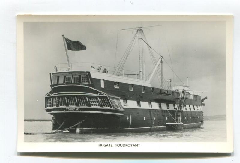 Hms Foudroyant Afloat Frigate Vintage A4 Photo Print