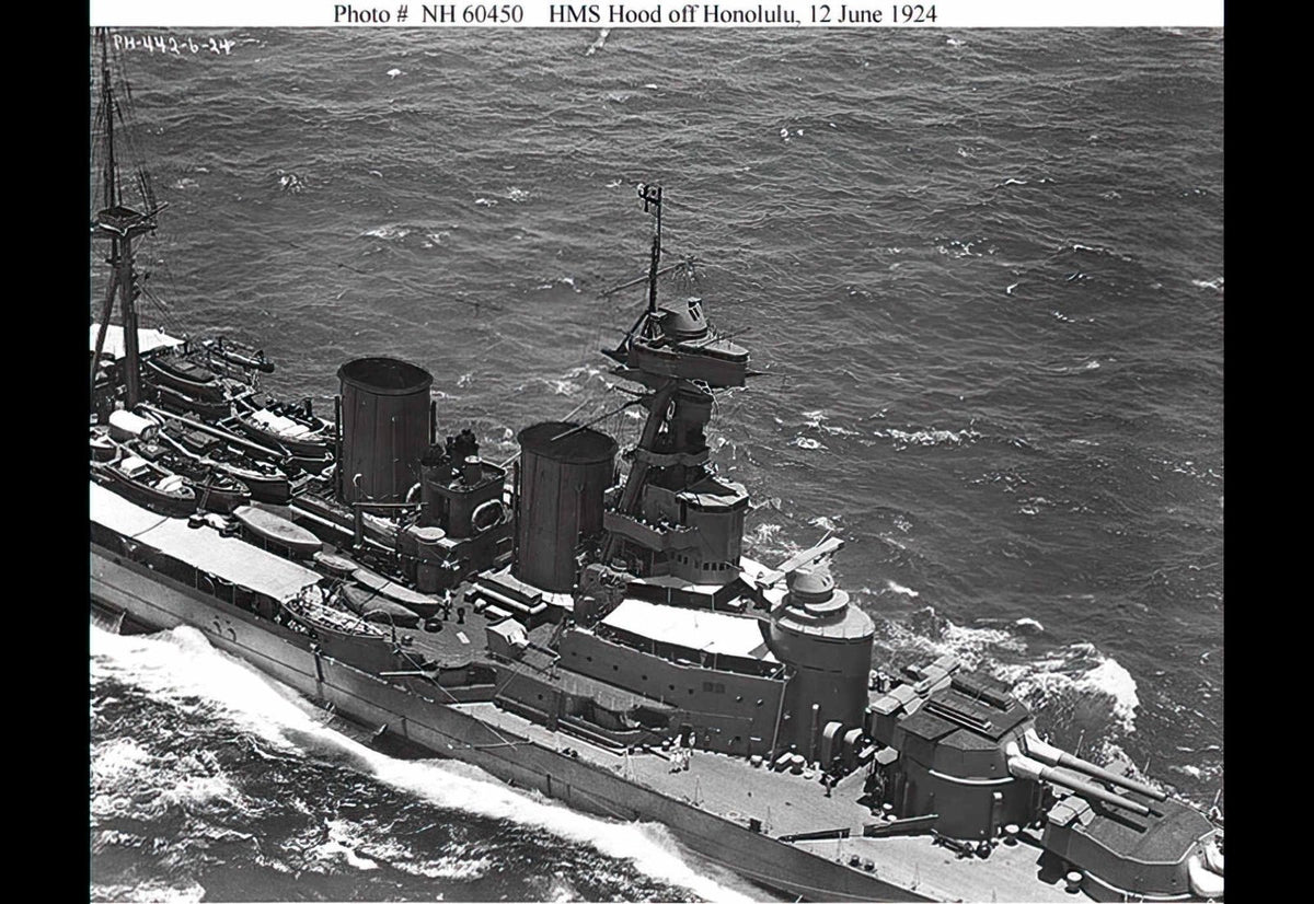 Hms Hood 51 Battlecruiser Warship Royal Navy 2 A4 Photo Print