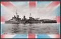 Hms Newcastle Over Unon Jack Flag Vintage A4 Photo Print